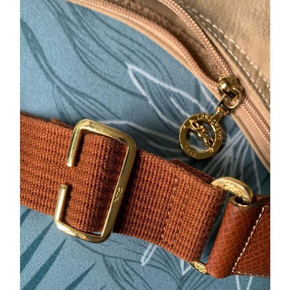 LONGCHAMP Le Pliage Nylon Desert Tan HOBO SHOULDER BAG PURSE - Picture 11 of 12